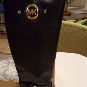 Michael Kors Tall Black Riding Boots 8.5